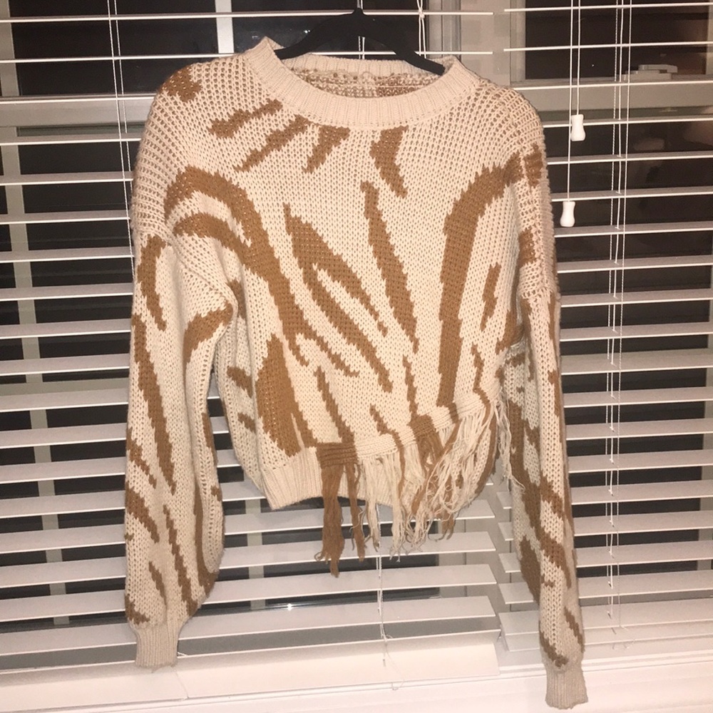 Animal print sweater